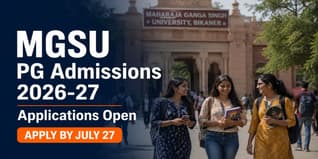 MGSU PG Admission 2026-27 Open at mgsubikaner.ac.in; Check Last Date to Apply